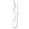 Uniquewise Small Animal Horn Shape Floor Vase for Entryway Dining or Living Room, Ceramic Black 39.5 in. QI004040.S - alternate 3